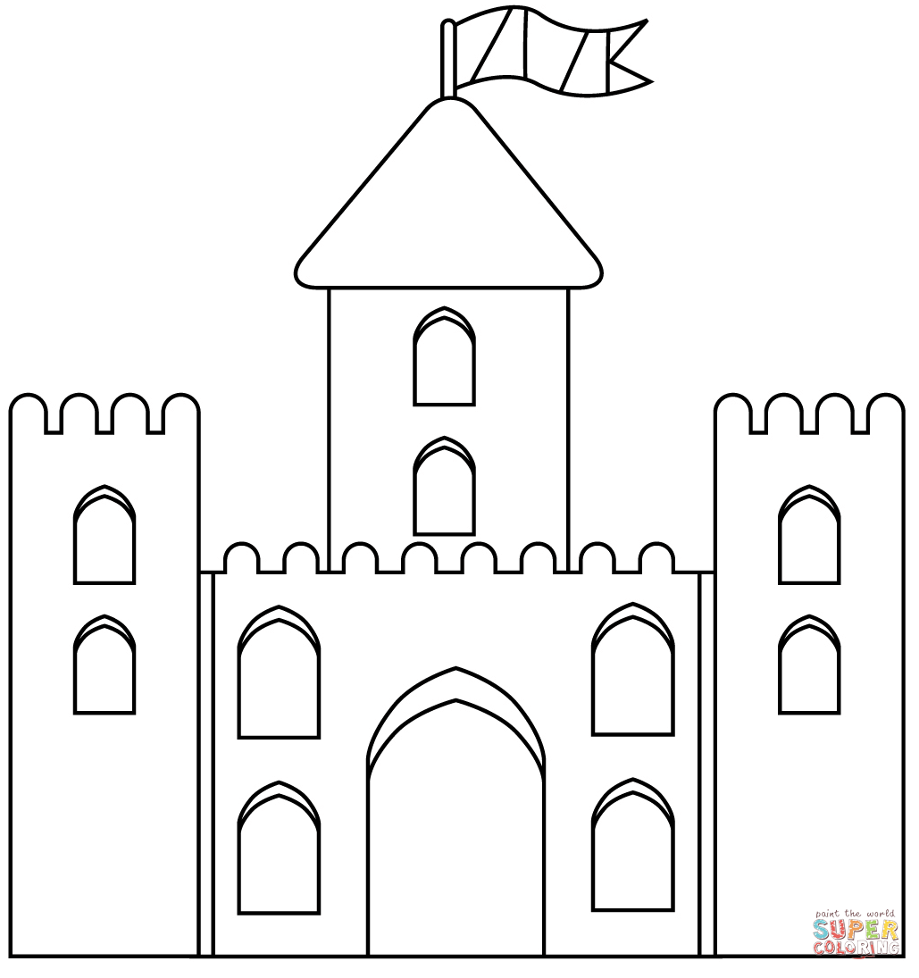 Sand castle coloring page free printable coloring pages