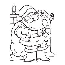 Cute santa claus coloring pages for your little ones