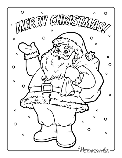 Best santa coloring pages for kids adults free printable pdfs