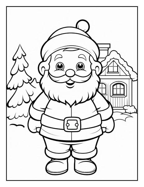 Santa claus coloring pages