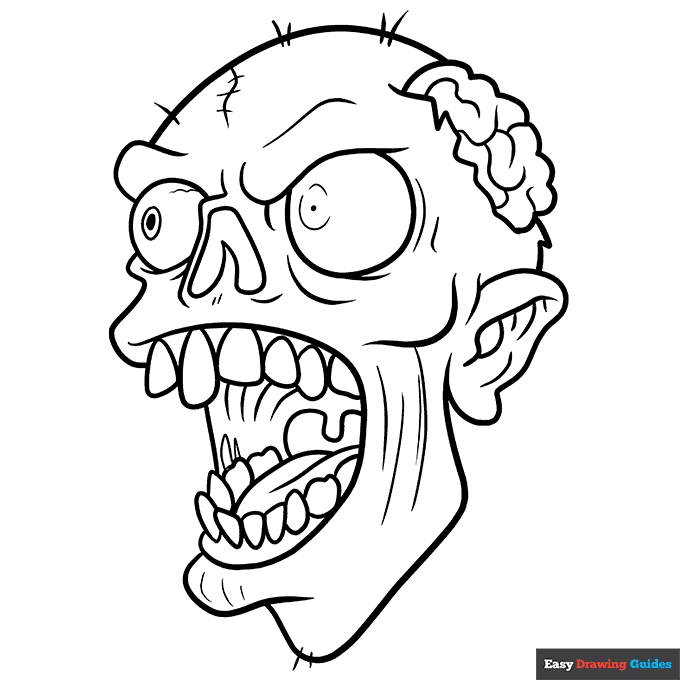 Free printable scary halloween coloring pages for kids