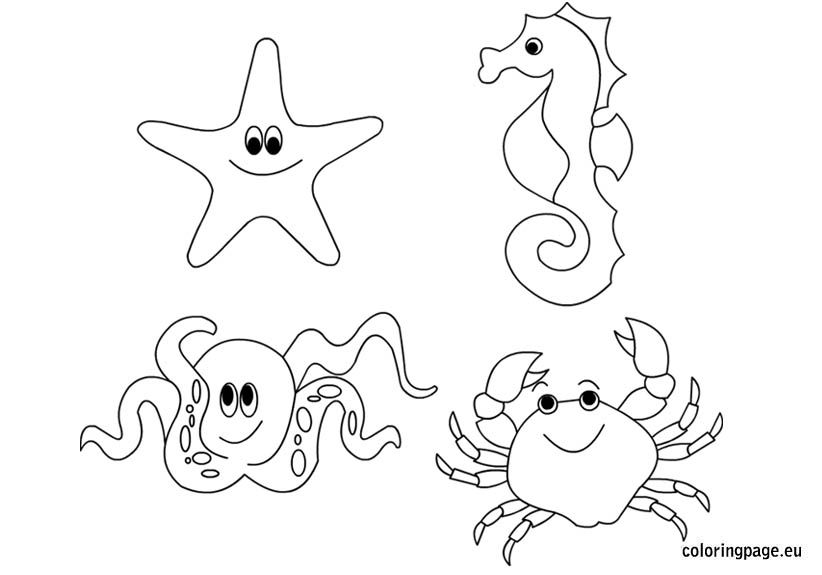 Underwater adventure coloring page