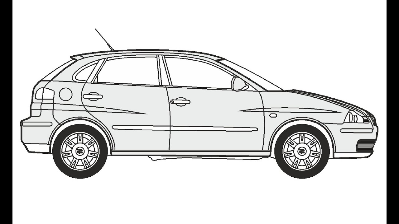 How to draw a seat ibiza ðððº ððñðñðððññ seat ibiza