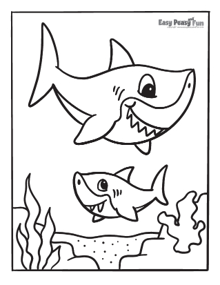 Shark coloring pages