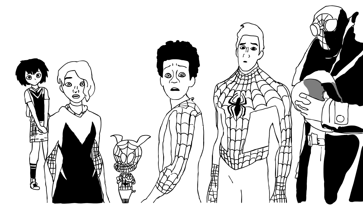 Spiderman into the spider verse by ilasyb on