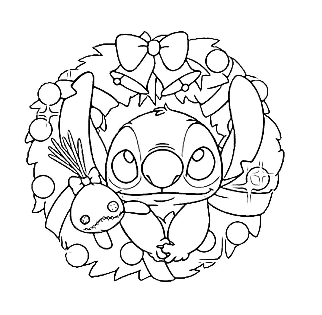 Pin by on juli stitch coloring pages disney coloring pages christmas coloring sheets