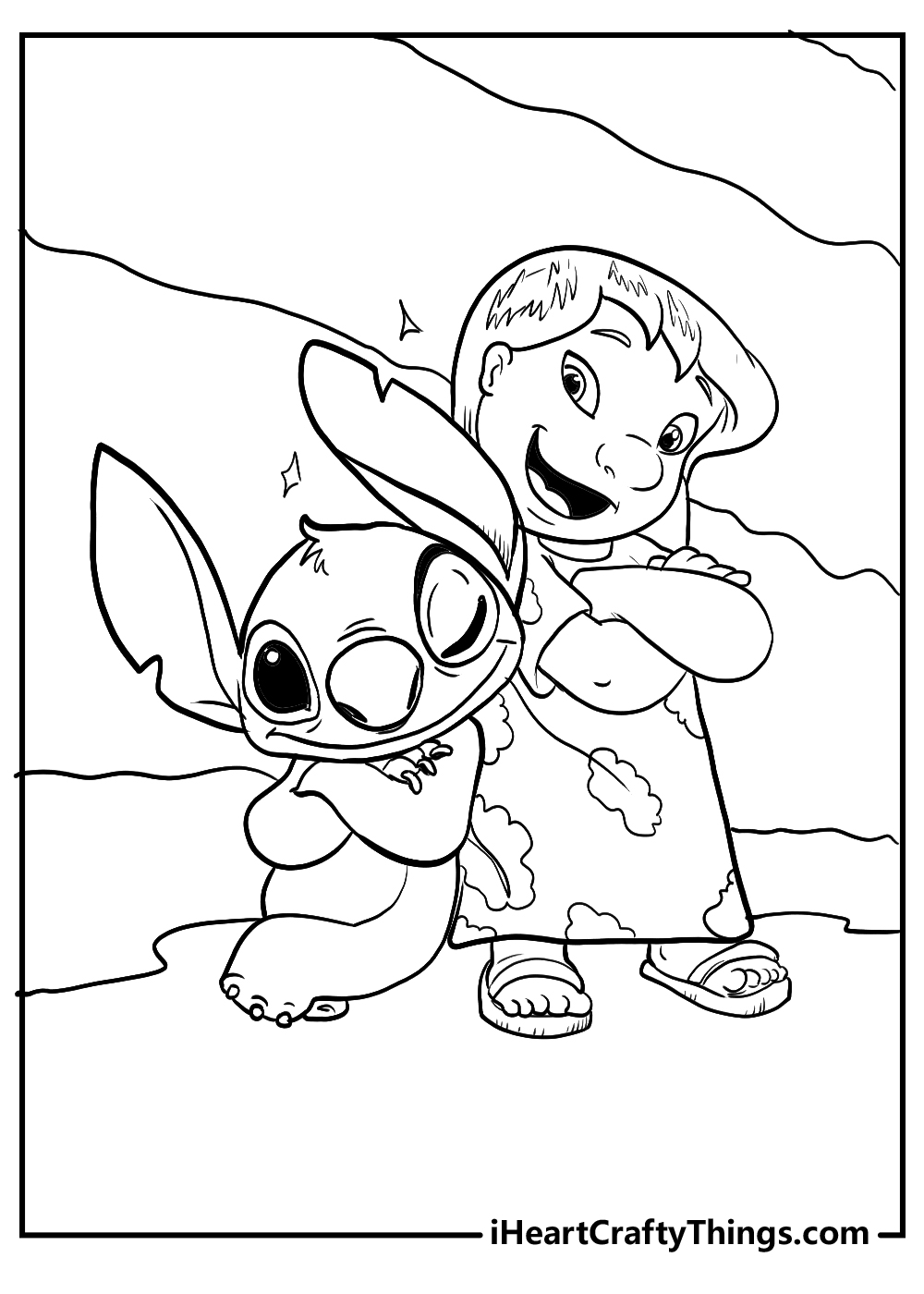 Lilo stitch coloring pages free printables