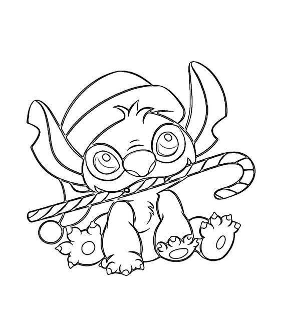 Christmas coloring page stitch coloring pages stitch drawing disney coloring pages