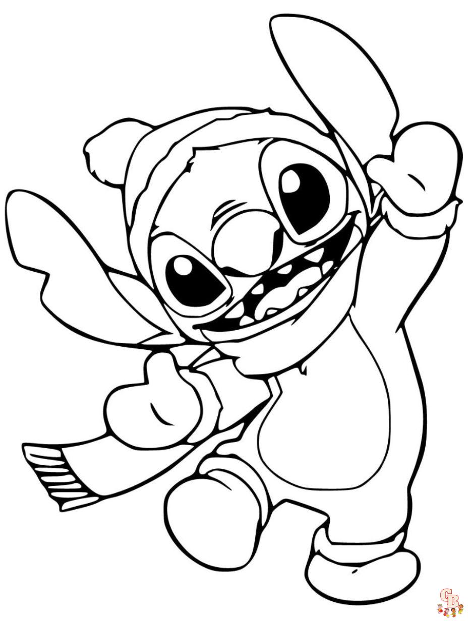 Stitch coloring pages