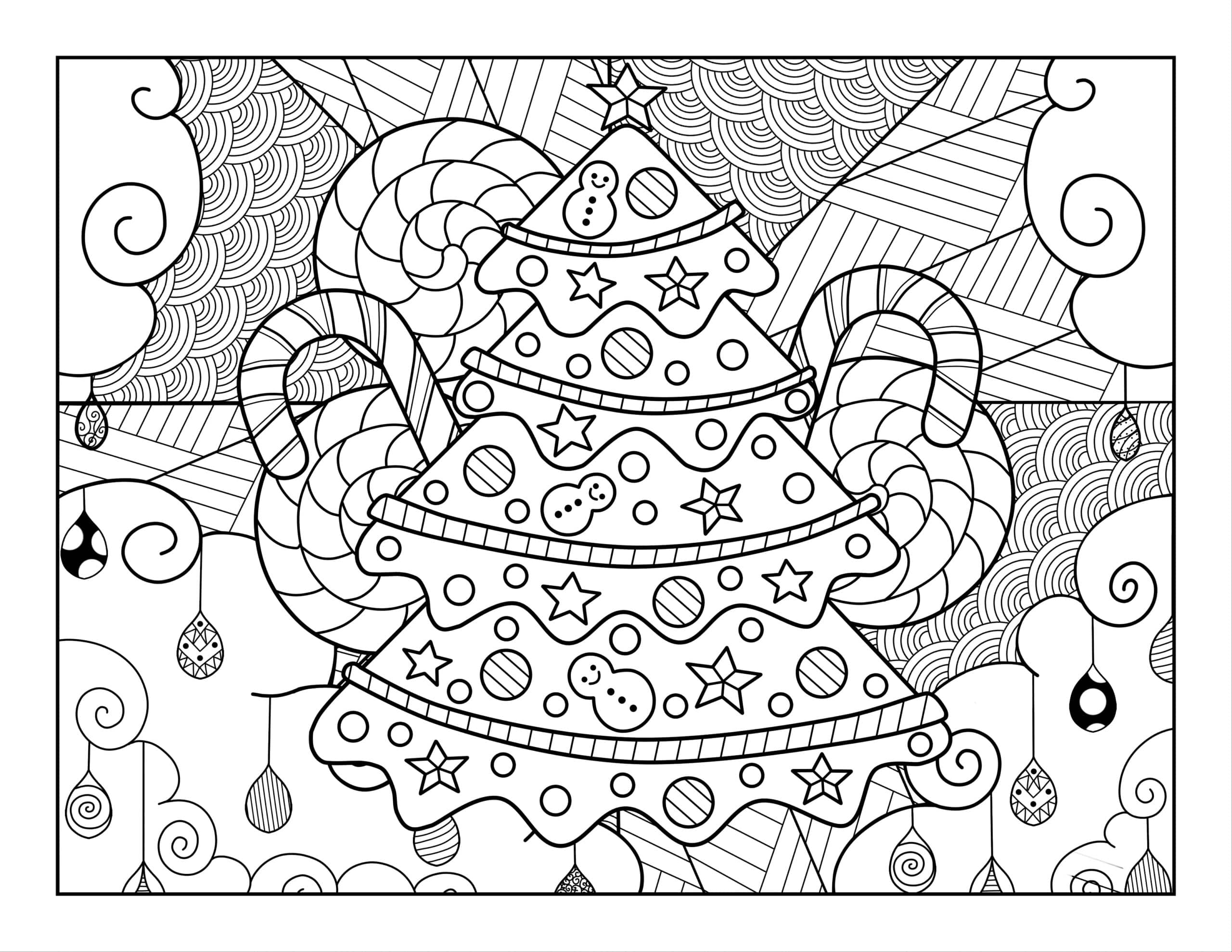 Coloring pages for december