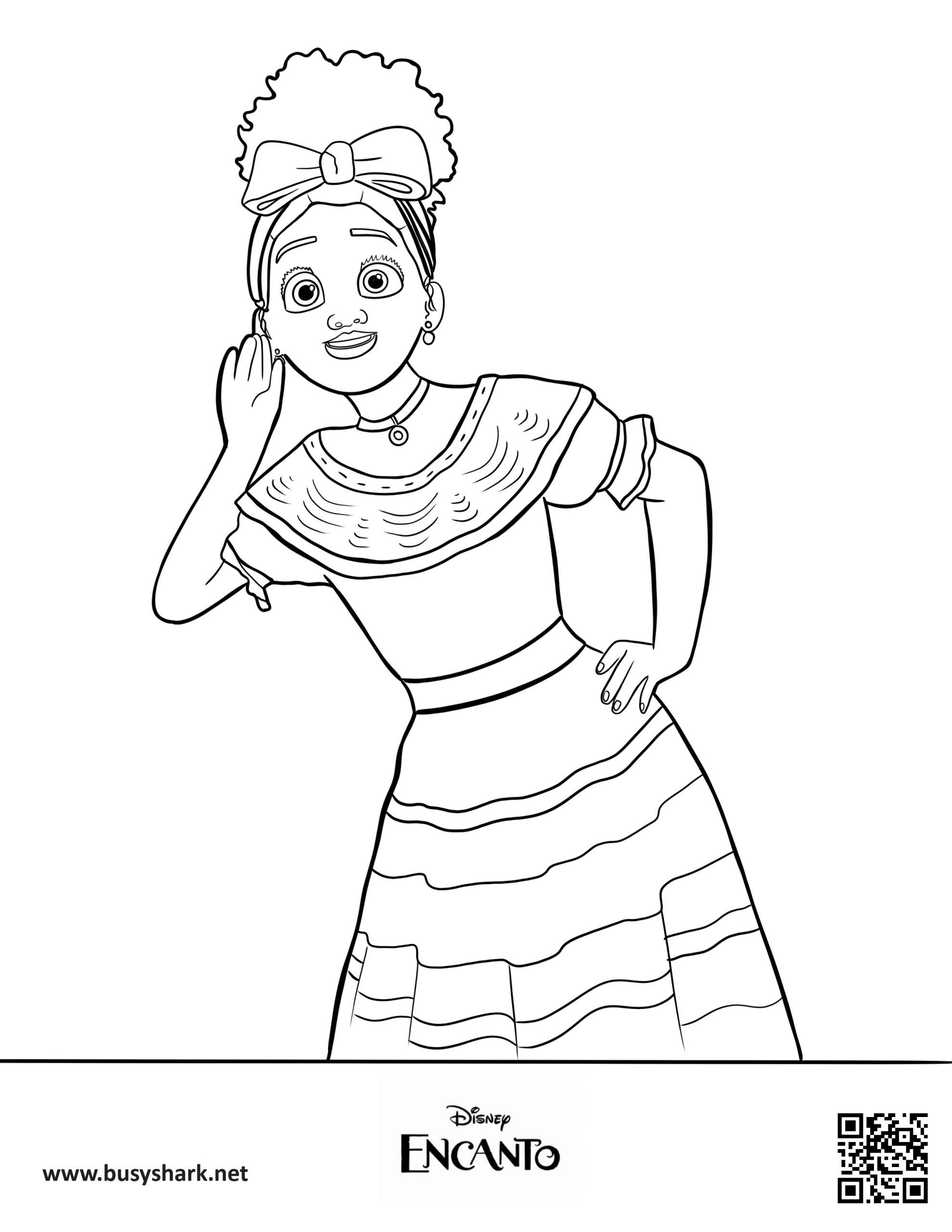 Dolores encanto coloring page