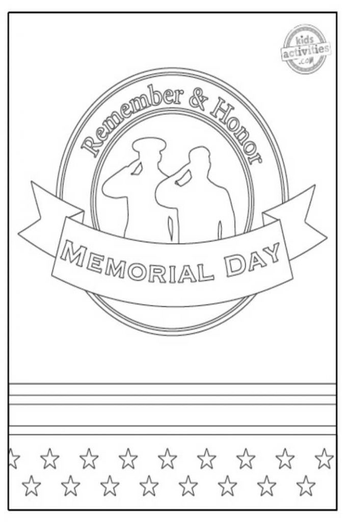 Free printable patriotic memorial day coloring pages kids activities blog