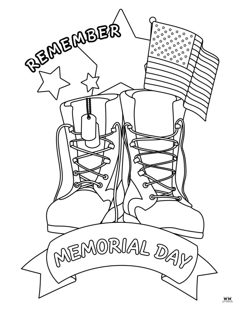 Memorial day coloring pages