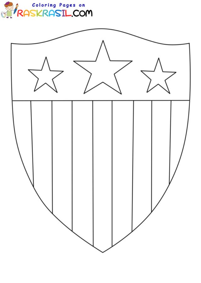 Captain america shield coloring pages printable for free download