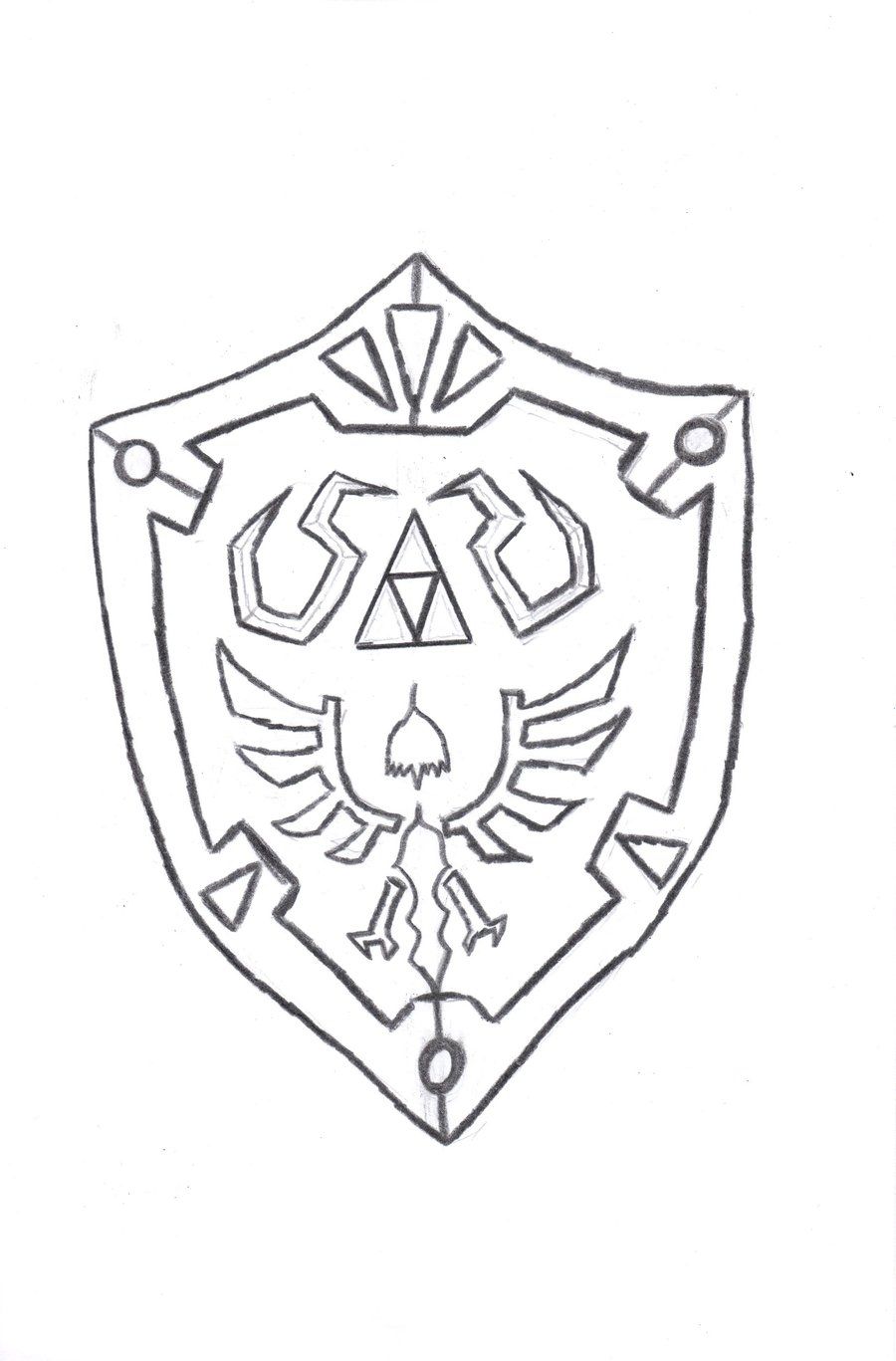 Zelda shield coloring page pages sketch coloring page coloring pages medieval drawings zelda