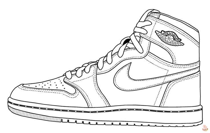 The best shoe coloring pages for kids