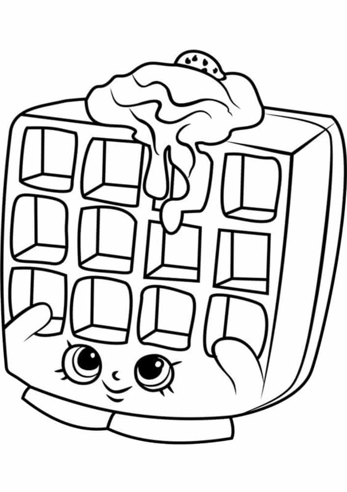 Free easy to print shopkins coloring pages