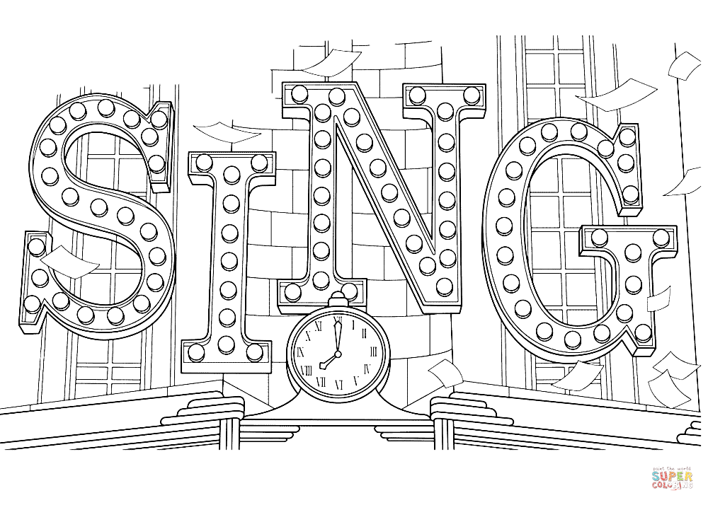 Sing movie coloring page free printable coloring pages coloring pages lego movie coloring pages printable coloring pages