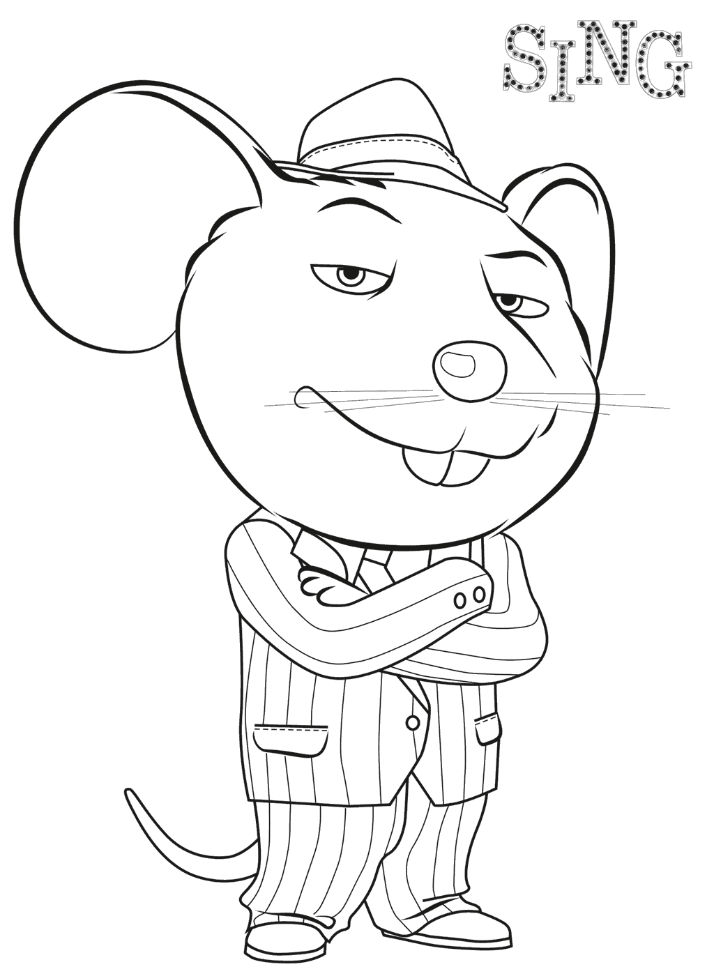 Sing coloring pages