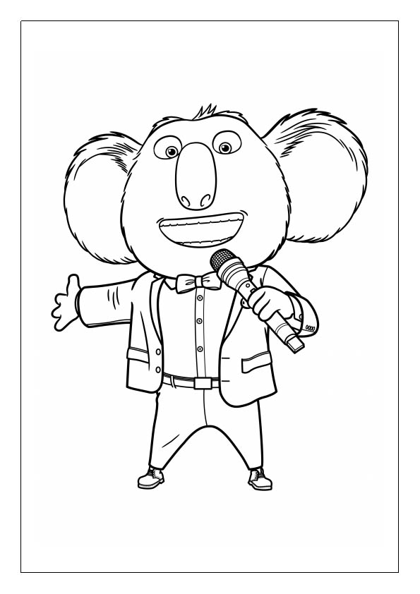 Sing coloring pages printable coloring sheets