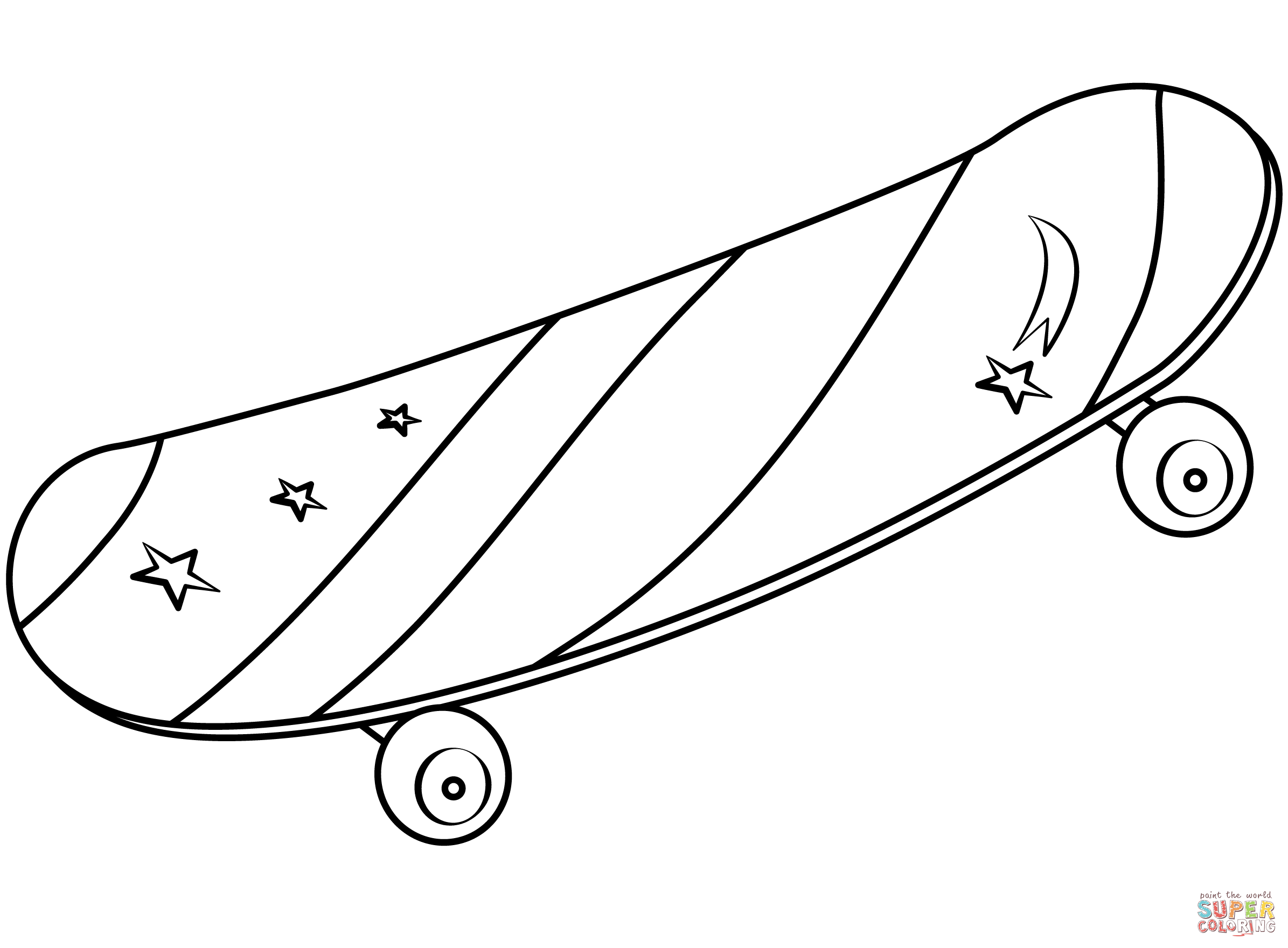 Skateboard coloring page free printable coloring pages