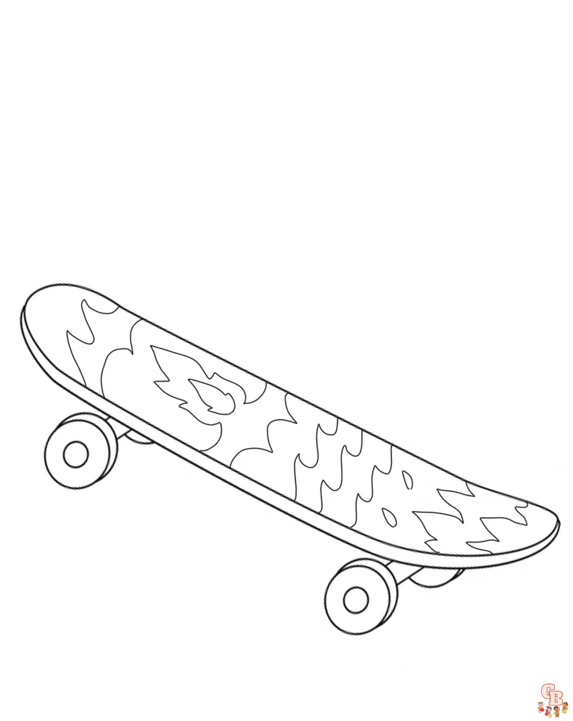 Free printable skateboard coloring pages for kids