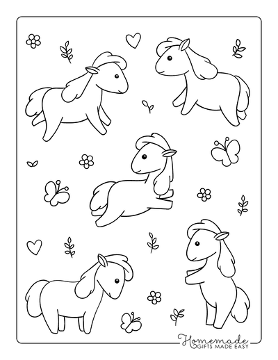 Free cute kawaii coloring pages for kids