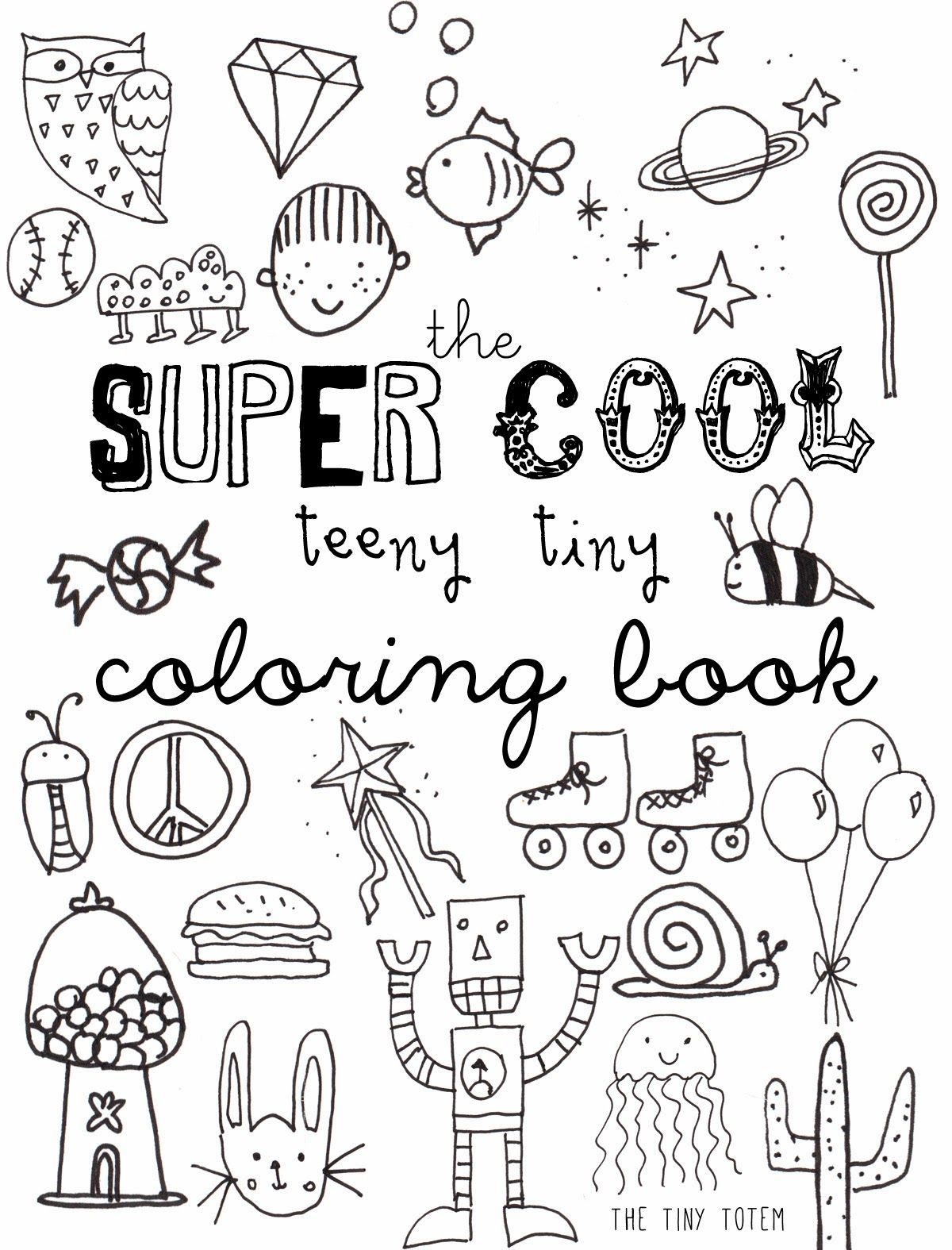 Printable mini coloring book coloring books free kids coloring pages kids coloring books