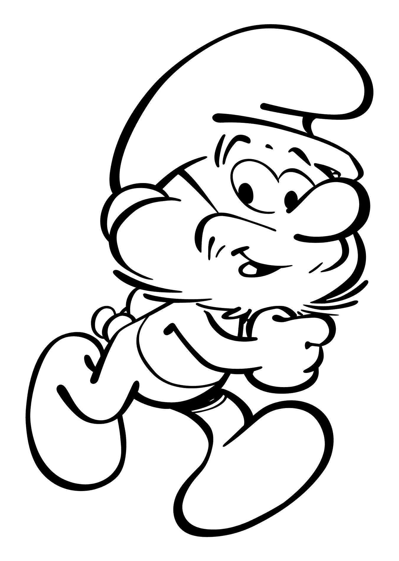 Smurfs coloring pages printable for free download