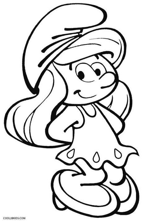 Printable smurf coloring pages for kids coolbkids cartoon coloring pages cool coloring pages disney coloring pages