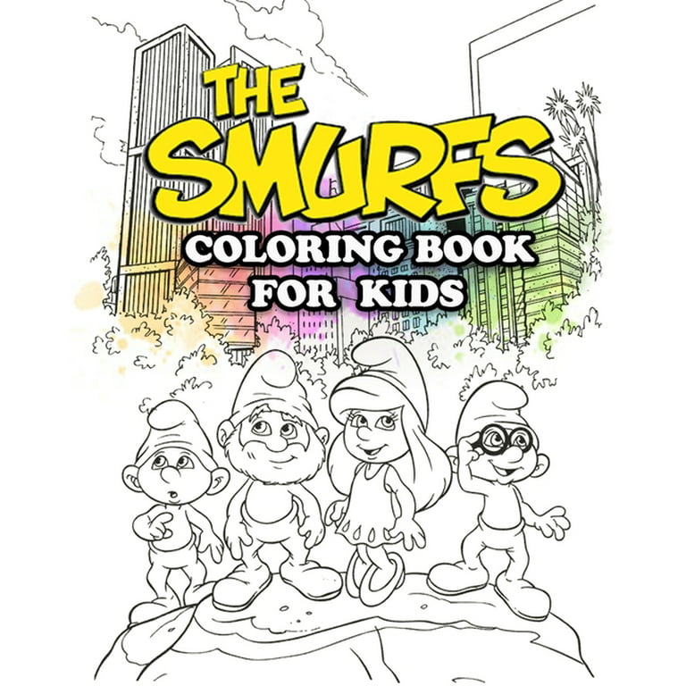 The smurfs coloring book for kids coloring all your favorite characters in the smurfs paperback