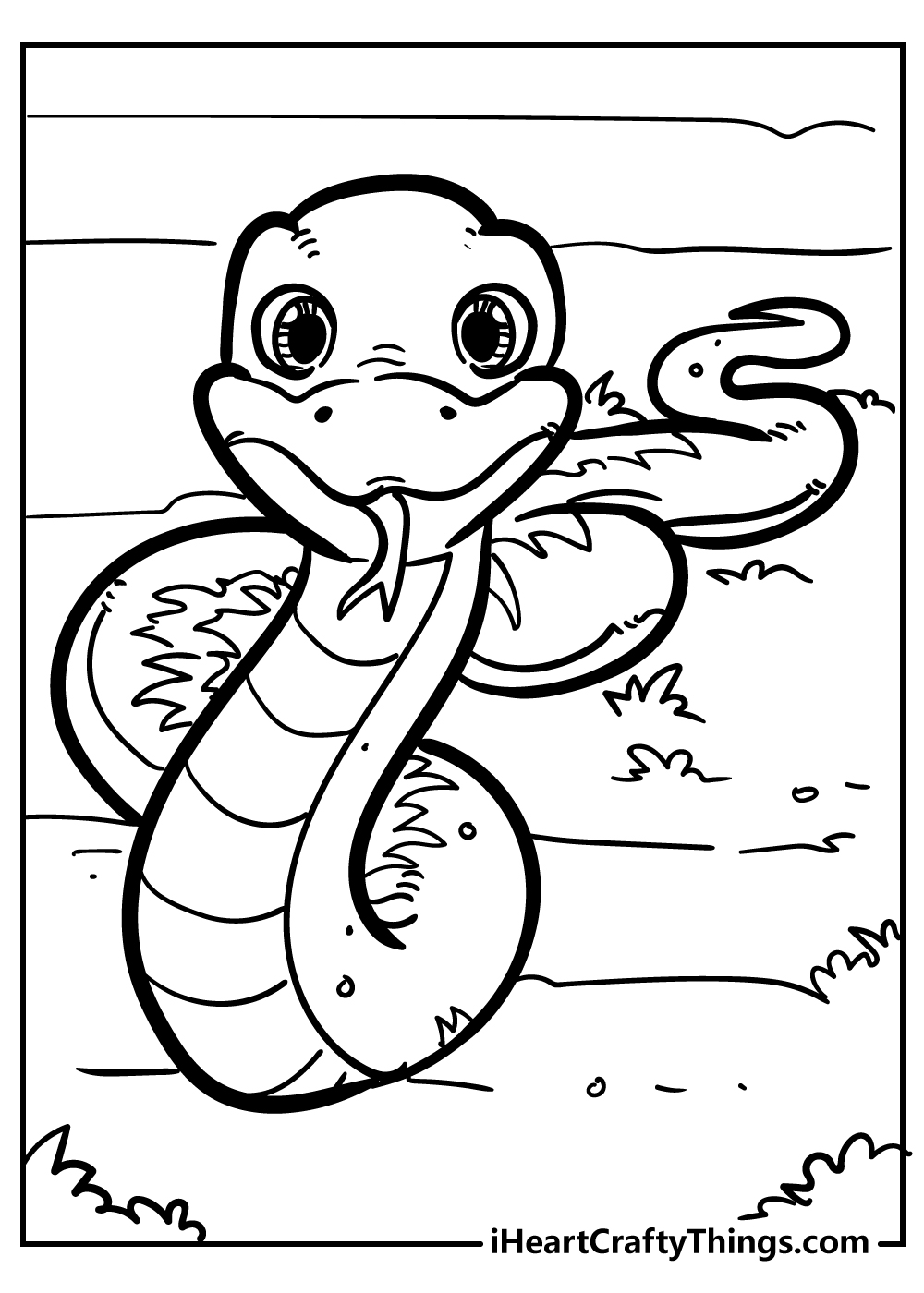 Snake coloring pages free printables