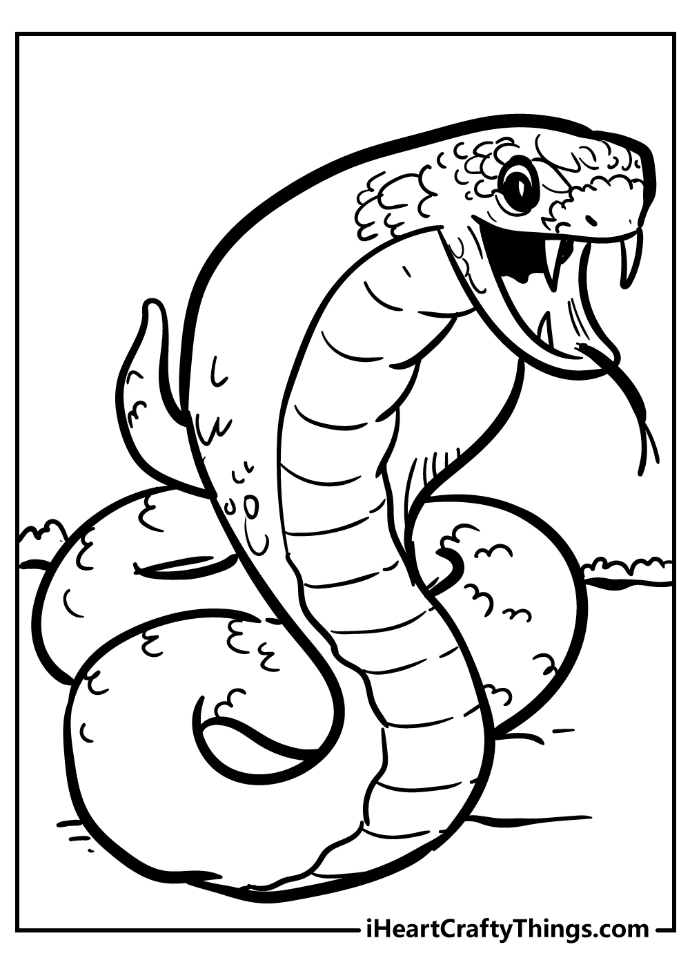 Snake coloring pages free printables