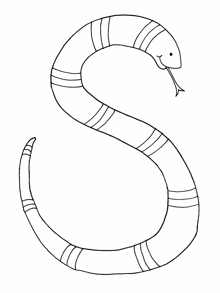 Queen snake coloring page