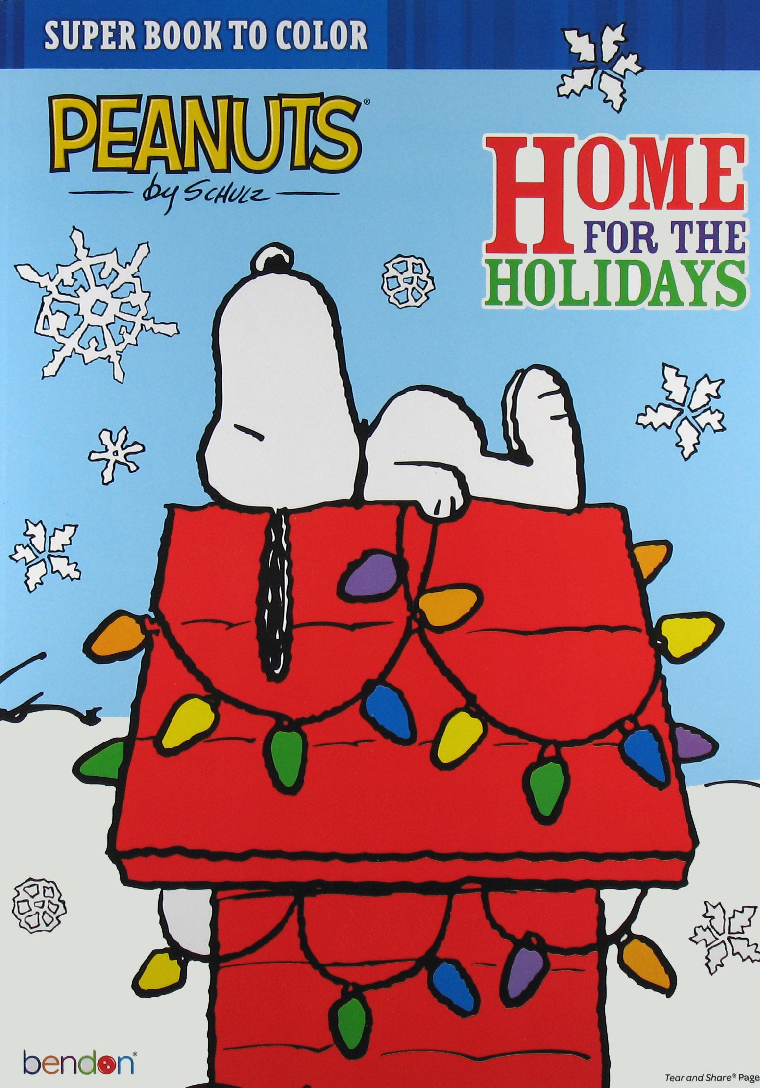 Snoopy christmas super coloring book