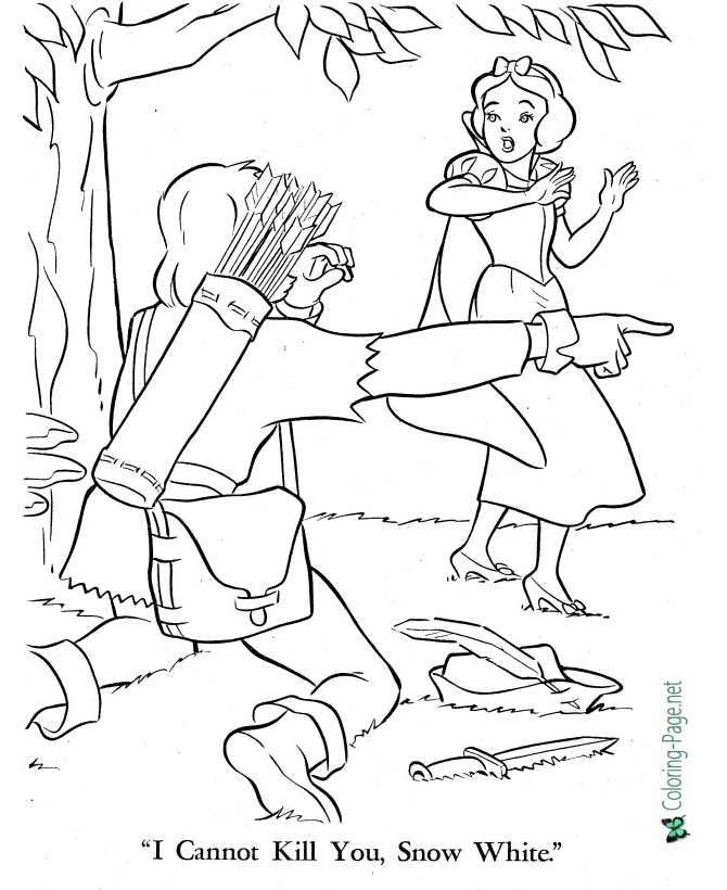 Snow white coloring pages