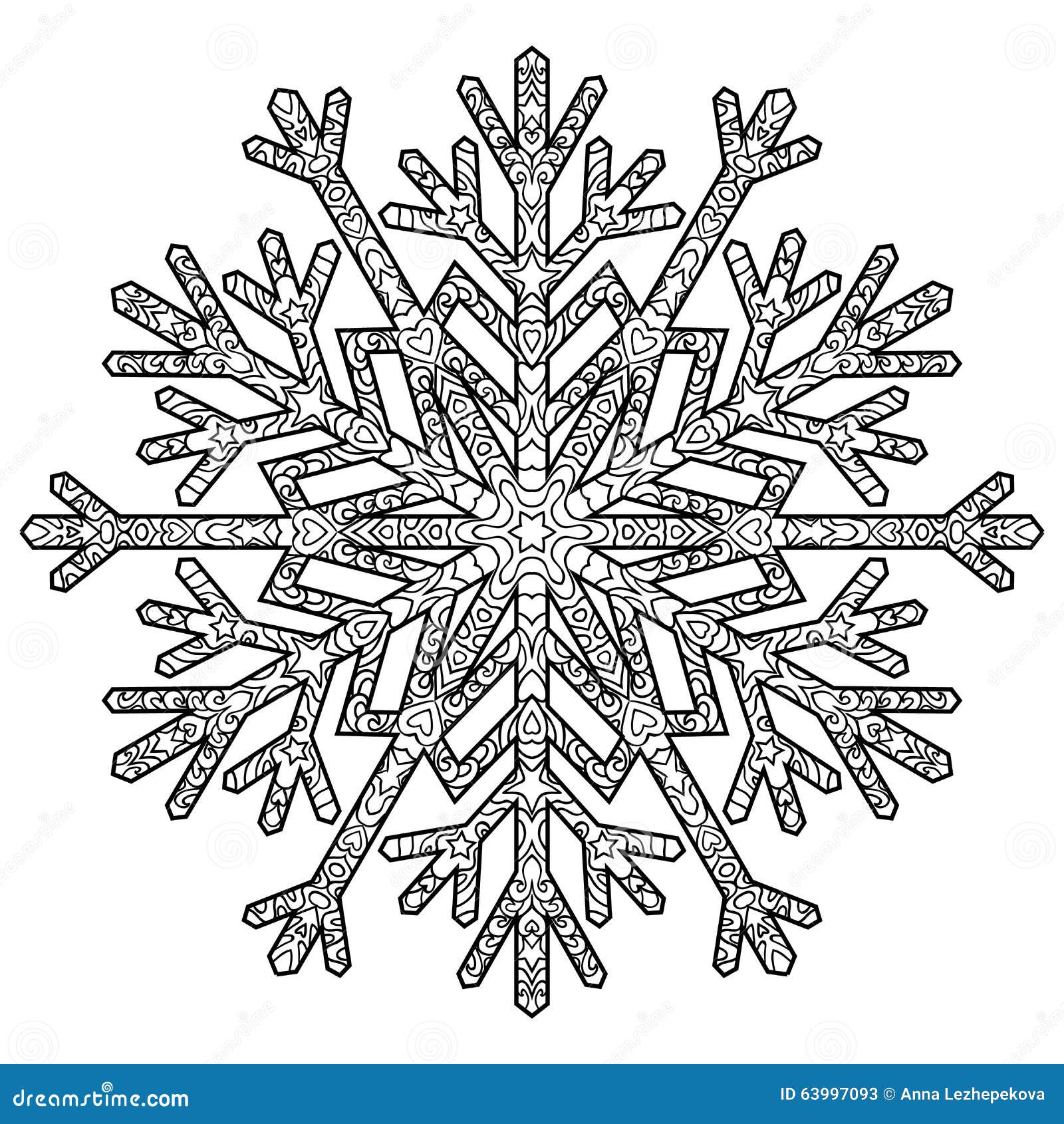 Snowflake coloring pages stock illustrations â snowflake coloring pages stock illustrations vectors clipart