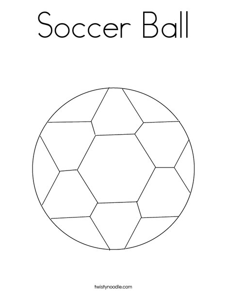 Soccer ball coloring page