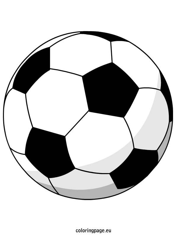 Soccer ball coloring page