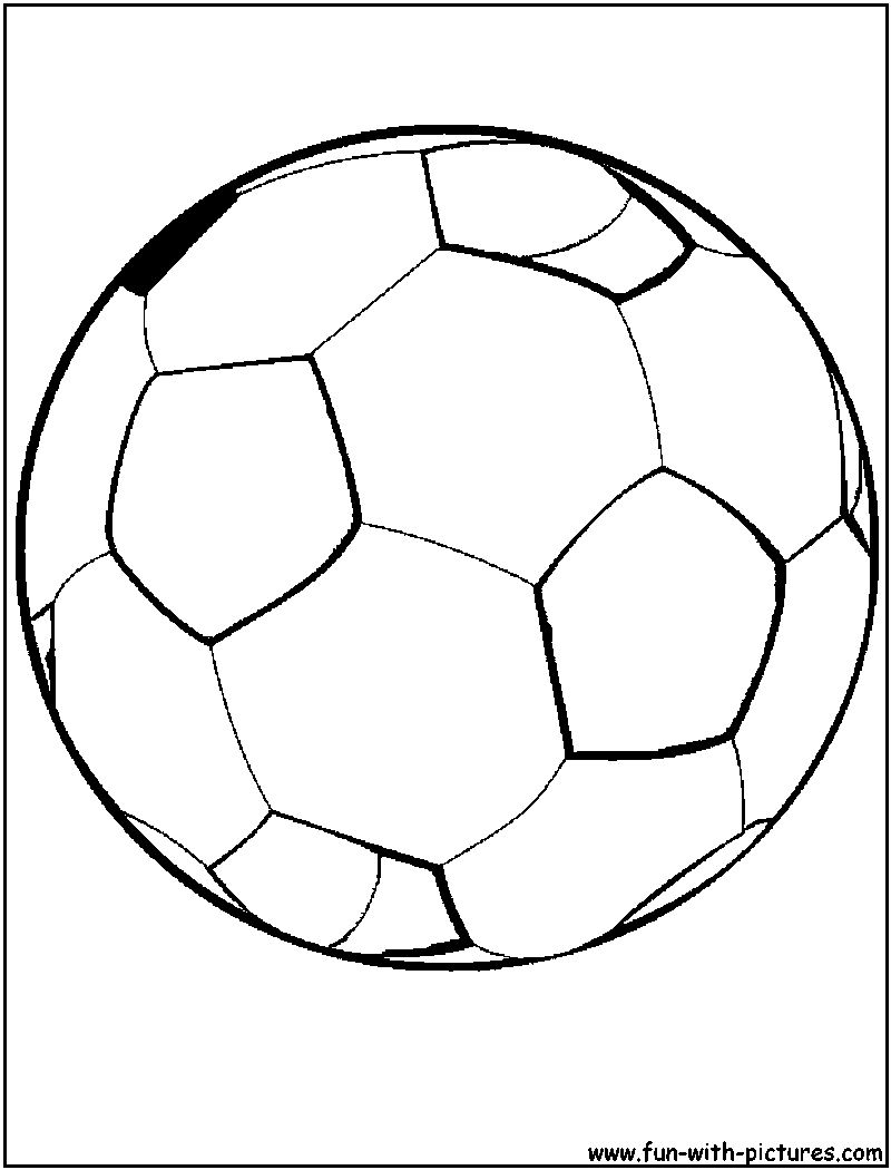 Soccer ball coloring page