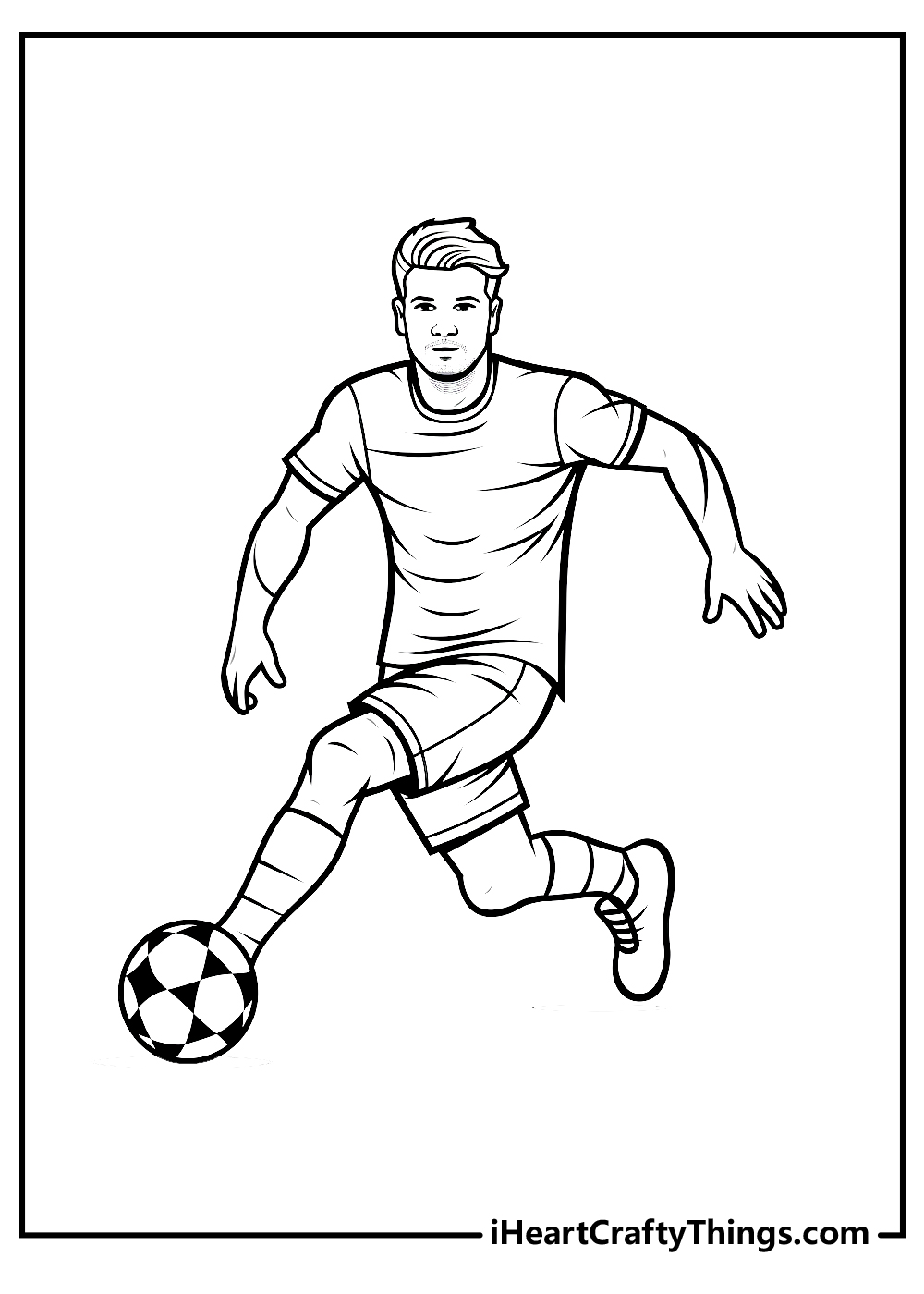 Soccer coloring pages free printables