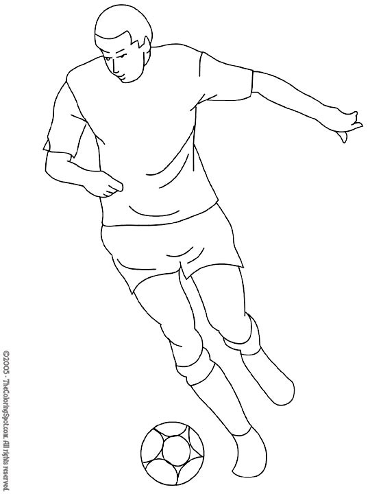 Soccer player coloring page audio stories for kids free coloring pages colouring printables