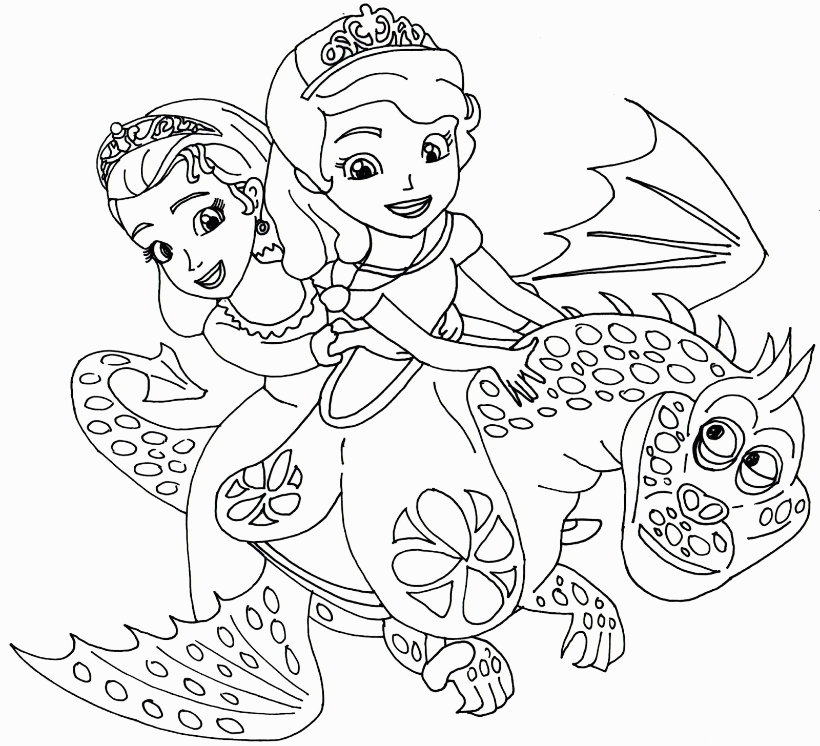 Sofia the first coloring pages