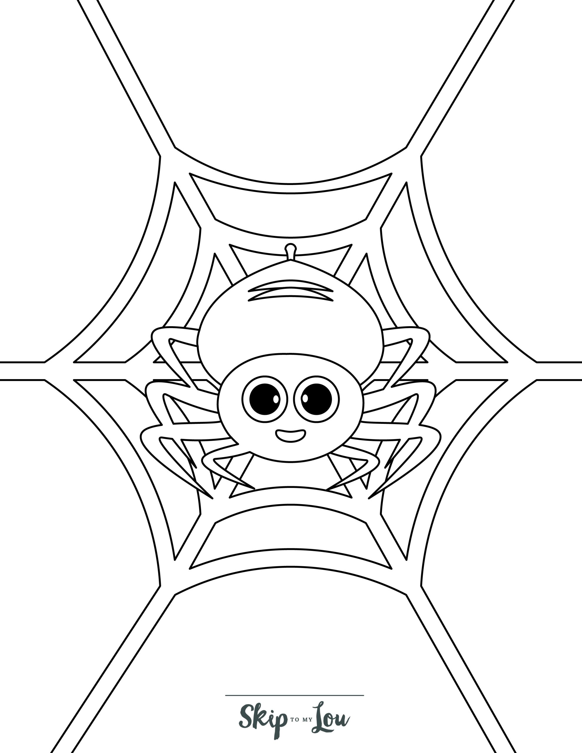 Spider coloring pages free printable pdf sheets skip to my lou