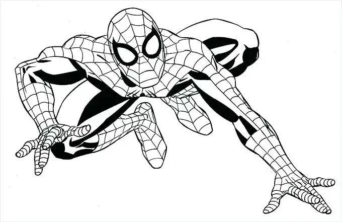 Printable spiderman coloring pages pdf easy and fun
