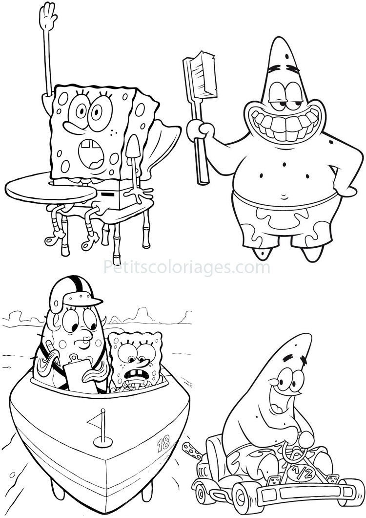 Spongebob coloring pages for kids