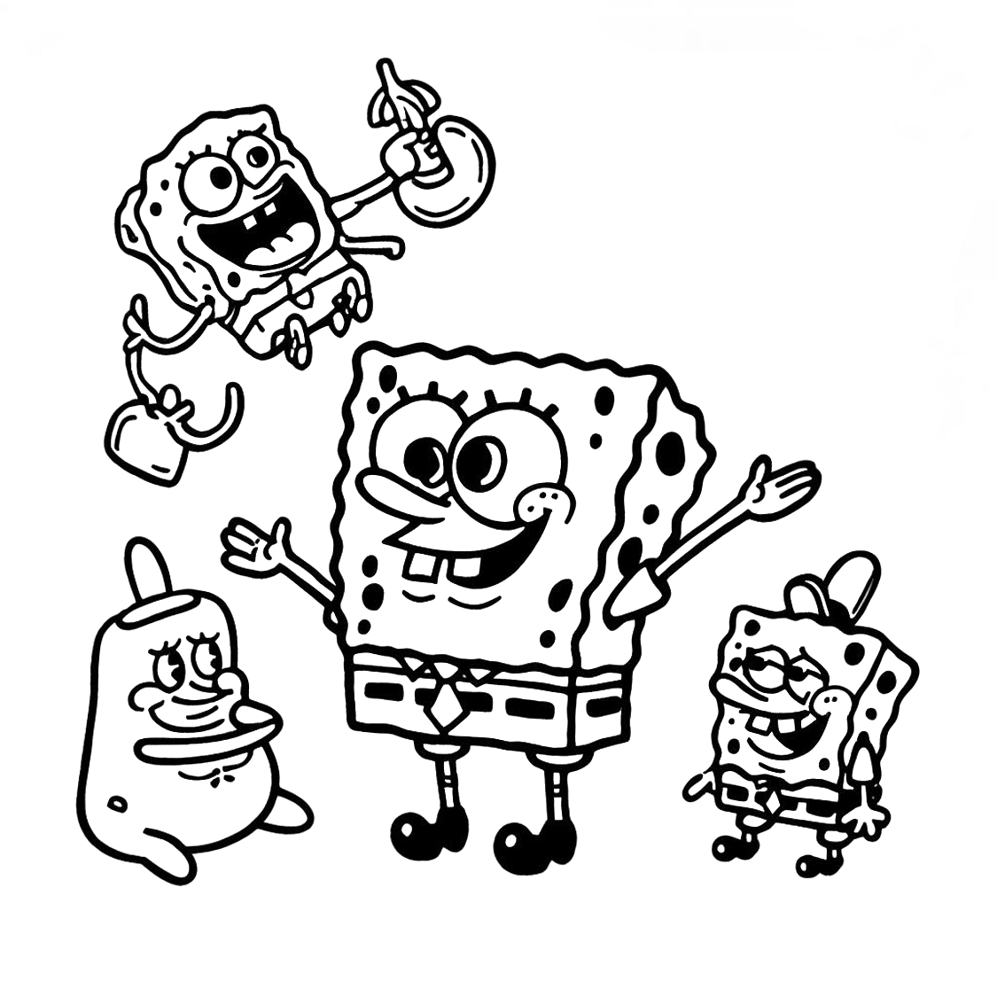 Spongebob coloring page