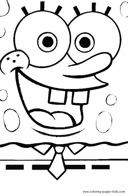 Spongebob squarepants color page