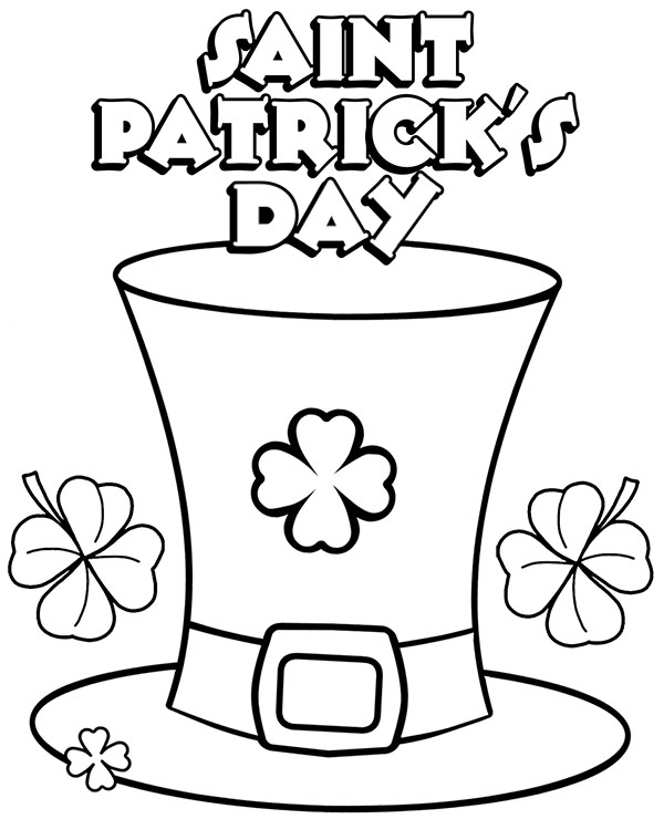 St patricks day coloring sheet