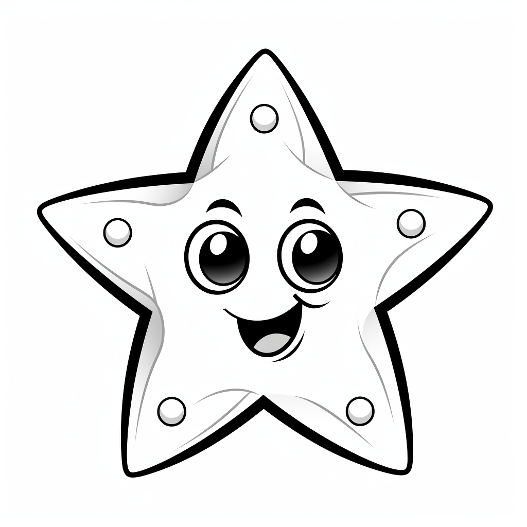 Fancy star coloring pages